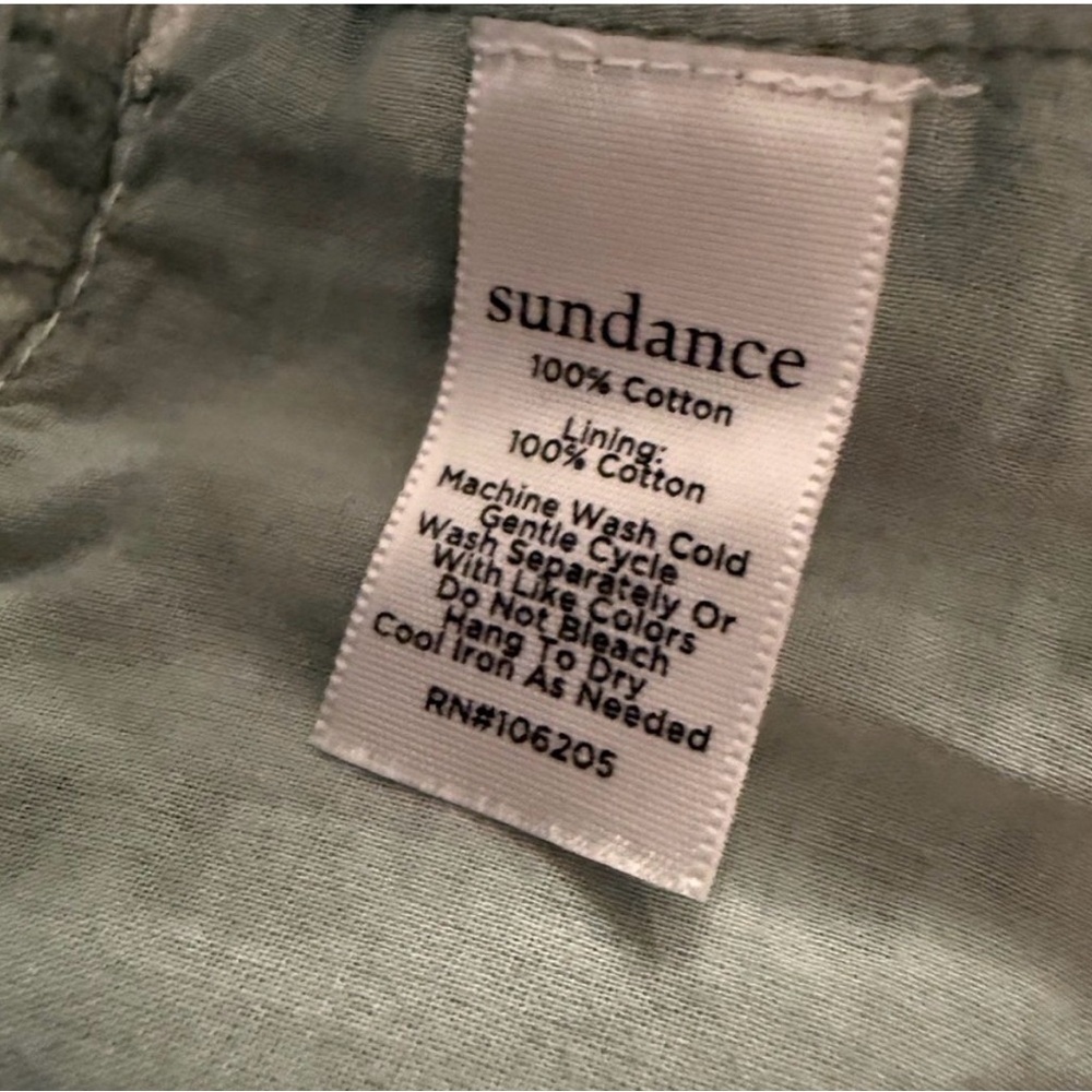 Sundance Womens Everyday Eyelet Pants Seafoam Tie Waist Cinch Hem BOHO — Size 6 - Picture 15 of 15